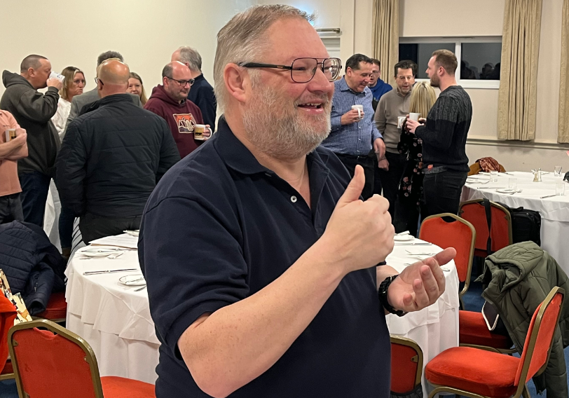 Chris Garford at a BBN business breakfast networking meeting